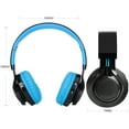 thumbnail image 5 of Bluetooth Headset, Riwbox AB005 Wireless Headphones 5.0 with Microphone Foldable Headphones with TF Card FM Radio and LED Lig, 5 of 7
