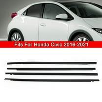 Mad Hornets Weatherstrip Window Moulding Trim Seal Belt 4Pcs For Honda Civic Sedan 2016-2021