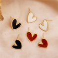 thumbnail image 5 of 18G Dainty Enamel Heart Stud Earrings for Women 925 Sterling Silver Post Pin Hypoallergenic Small Cute Love Cartilage Studs Piercing Jewelry, 5 of 11