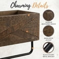thumbnail image 2 of Autumn Alley Rustic Farmhouse Bathroom Shelves Wall Mounted – Industrial Floating Shelves for Bathroom With Towel Bar – Stunning Inlaid Wood Design, Above Toilet Shelves Rustic Towel Rack, 2 of 7