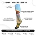 thumbnail image 2 of Sikiie Cute Mushroom Town 1 Pairs Compression Socks for Men and Women 15-20 mmHg Running Support Socks, 2 of 7