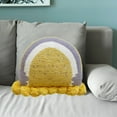 thumbnail image 5 of Hwkond Large Throw Pillows Rainbows Pillow Embroidery Cushion Soft And Comfortable Cute Shape Sofa Bed Window Pillow Fine Handfeeling No Pilling No Linting,Yellow, 5 of 5