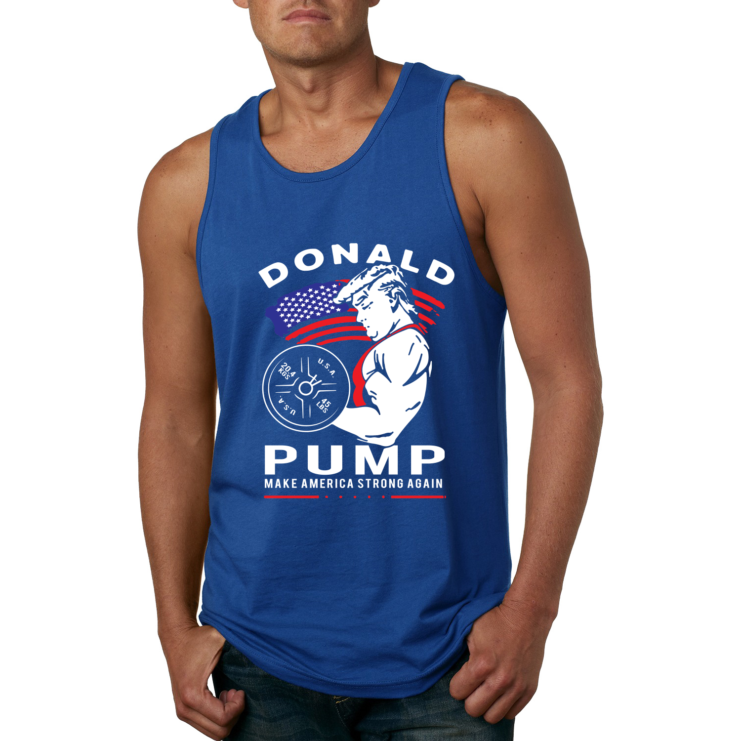 Donald Pump Funny Trump USA Weight Lifting Mens Sweatshirt Hoodie