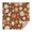 Brown Daisy Flower, variant on Darkpurple Daisy Flower Orange Petals Pattern Square Tablecloth,Waterproof Square Table Cover,Wipeable Spillproof Washable Table Cover for Home Kitchen Party Decor 42"X42"(107x107cm)