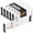 White, variant on Rapturous Adjustable Drawer Divider, 4” Tall, Extends 11” - 17”, 8 Pack, Black