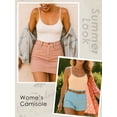 thumbnail image 3 of Anygrew Camisole Tops for Women with Built in Bra Adjustable Strap Tank Top Casual Basic Cami Tanks, 3 of 5