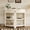 Cream, variant on Euroco Half Moon Console Table with 1-Drawer, 3 Tier Entryway Table with Open Storage Shelves,Fluted Sofa Table for Living Room, Hallway, Foyer,Espresso