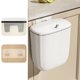 thumbnail image 5 of Ganfancp 14L Basurero Doméstico de Pared Residuos de Cocina Cubo de Plástico para Almacenaje Cubo de Basura de Baño con Tapa Se Puede Colgar o Pegar Artículos En Liquidación 1X Cubo de Basura, 5 of 6