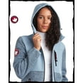 CANADA WEATHER GEAR Womens Sweatshirt Full Zip Hooded Sweater Fleece