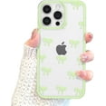 thumbnail image 5 of Case for iPhone 15/plus/pro/pro max, Clear Cute Ribbon Bowknot Pattern Aesthetic Transparent Phone Case Raised Camera Protection Stylish Slim Soft Durable TPU Protective Cover for Women Girls, 5 of 9
