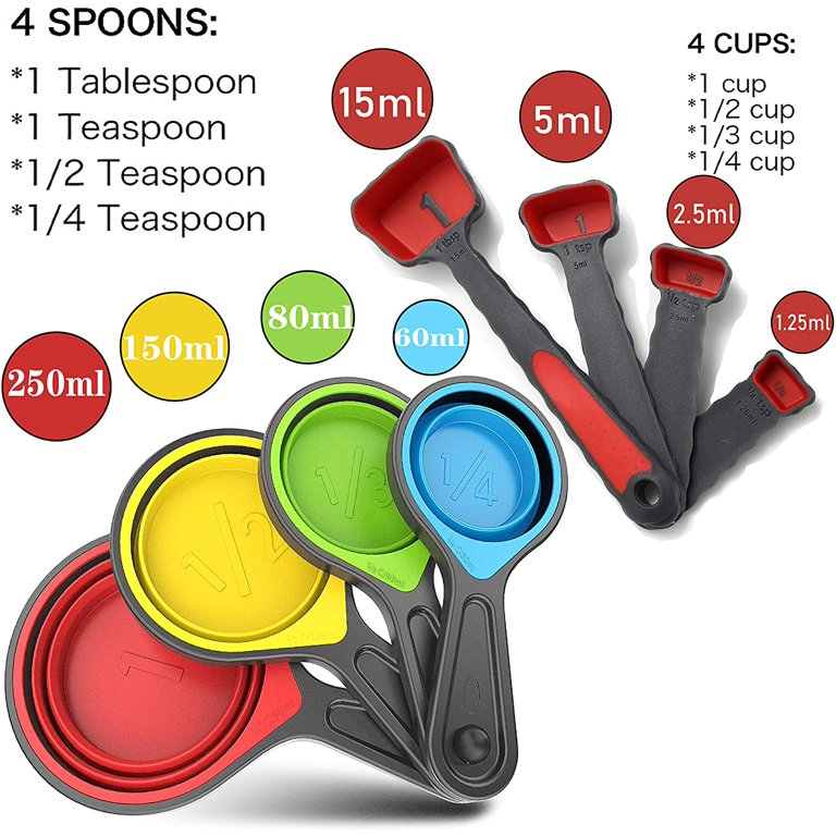 1-cup Silicone Measuring Cup - Flexible - Restaurantware