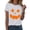 Z438 White, variant on Landzoo Halloween Tops For Women Graphic Print Short Sleeve Crew Neck Shirt Party Comfortable Women T Shirt Size L Army Green