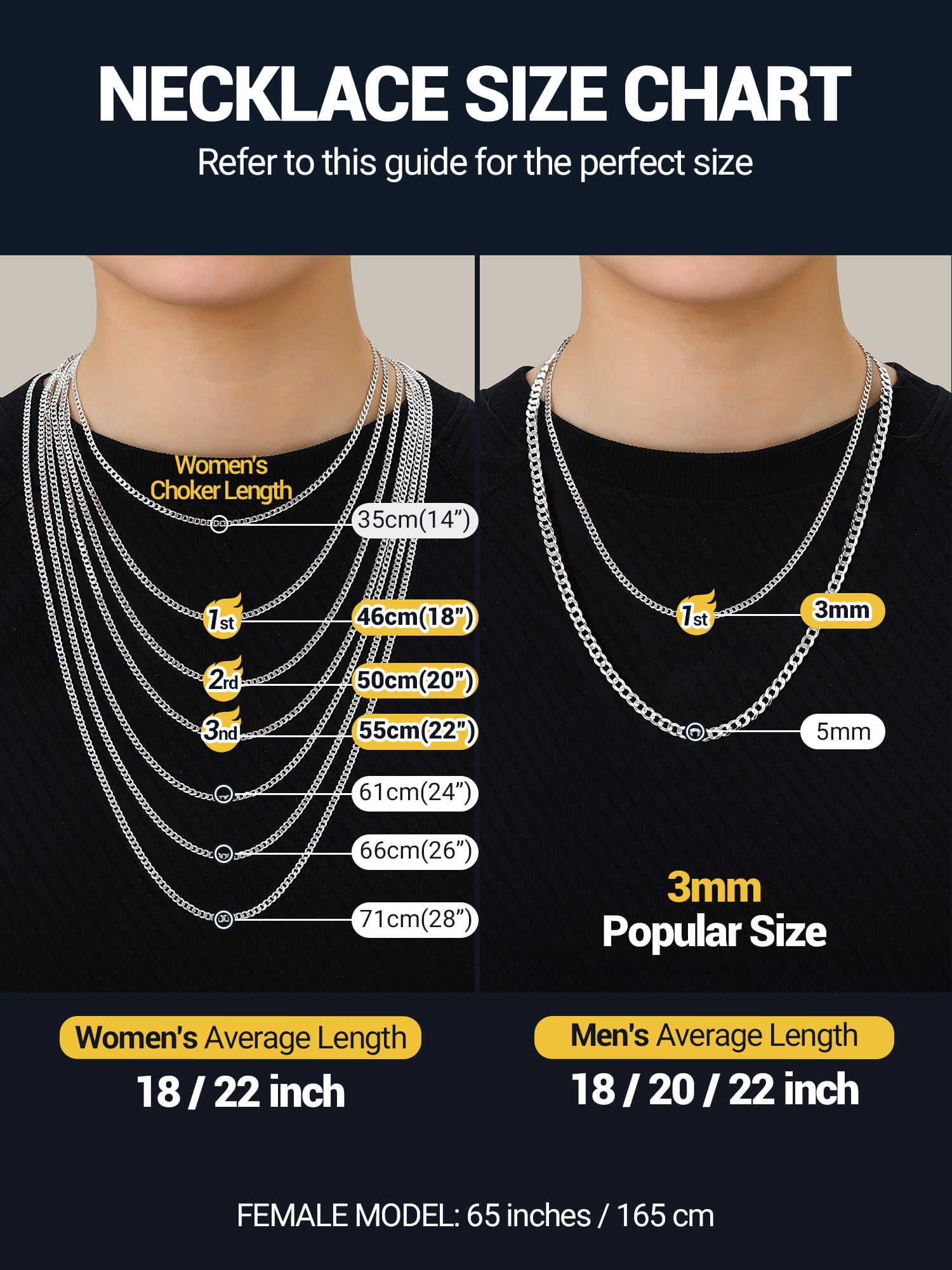 PROSTEEL 3mm/5mm Cuban Necklace Pure S925 Sterling Silver Chain for Women Sensitive Skin Hypoallergenic Birthday Graduation Gift for Female Mom Wife