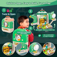 thumbnail image 6 of OLEOCA Vegetable Farm Backpack Toy — 3 in 1 Play Set with Rabbit Toys for Kids, Garden Accessories & Carry Case, Double-Sided Activity Set for Ages 3+, 6 of 7