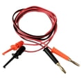 thumbnail image 4 of de conector banana multímetro de 4.0 mm para el cable de alambre del gancho Cable de prueba flexible de 39 '' con silicona suave DYNWAVEMX Cable de sonda electrónica, 4 of 5