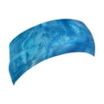 thumbnail image 2 of Diadema deportiva elástica ancha para patinaje artístico Azul océano, 2 of 9