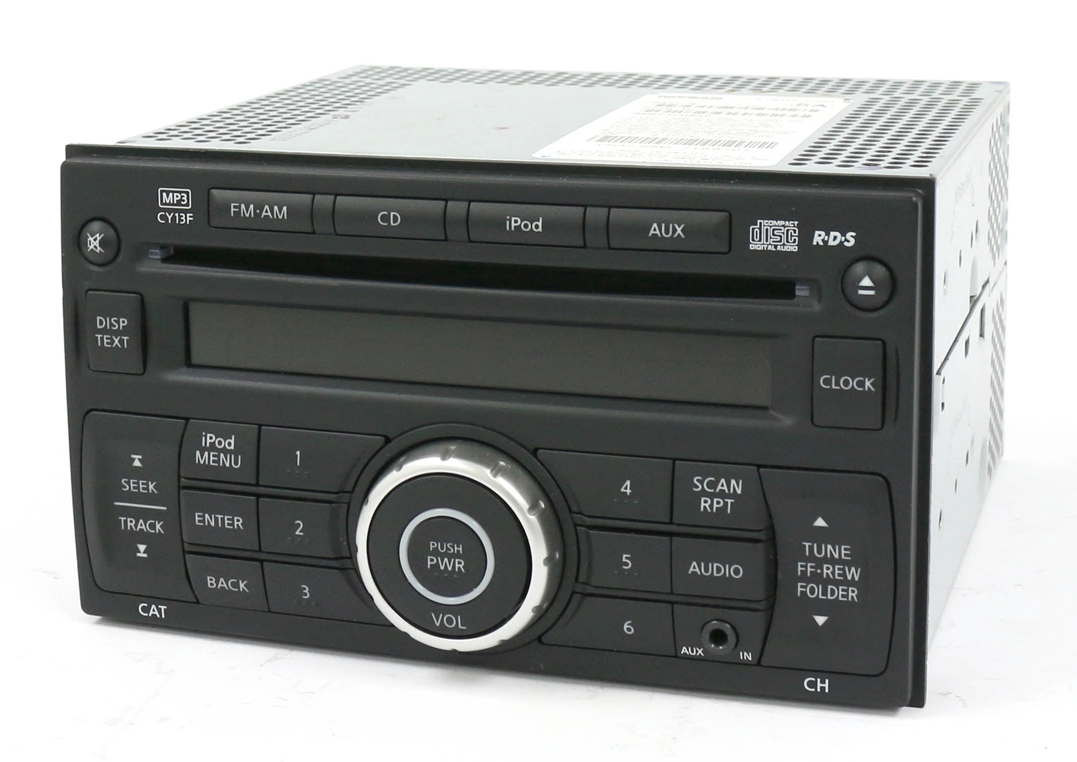 Restored 2010-12 Nissan Sentra Radio AM FM CD Aux Input 28185ZT50A ID CY13F (Refurbished)