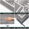 thumbnail image 3 of Ileading Outdoor Rugs 6x9 for Patios Clearance, Reversible Portable Outdoor Plastic Straw Camping Rug, Large Indoor/Outdoor Patio Rugs for Camping, RV, Picnic, Beach, Backyard, Pool Deck,Grey, 3 of 8