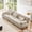 Light Coffee, variant on 3-Seater Sectional Sofa Modular Deep Seat Sofa Couch, Chenille Sofa Soft Comfy Upholstered Furniture for Living Room, Apartment, Studio, Office (White)