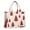 Red Christmas Tree, variant on Large Capacity Tote Bag,Blue Christmas Snowflake Pattern Handbag Fashion Luxury Tote Bag,15.7"x13"x 5.1" Inches,Laptop Compatible