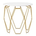 thumbnail image 3 of Furniture of America Glaser End Table with Metal Frame, White, 3 of 8