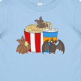 thumbnail image 4 of Inktastic Movie Loving Bats with Popcorn and Soda Boys or Girls Baby T-Shirt, 4 of 5