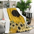 thumbnail image 2 of Cozy Comfort Sunflower Blanket for Home, Sofa, Bed Decor Soft 50x60in Throw Blanket Bed Throw Blanket Gift for Him or Her, 2 of 5