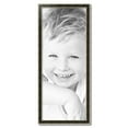 thumbnail image 2 of ArtToFrames 16" x 40" Black Panel With Silver Lip Picture Frame, 16x40 inch Multi Wood Poster Frame (WOM-5093), 2 of 7