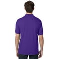 thumbnail image 3 of Hanes EcoSmart Men's Polo Shirt (Big & Tall Sizes Available) Purple 3XL, 3 of 5
