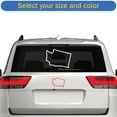 thumbnail image 2 of Washington Outline Sticker Decal Die Cut - Self Adhesive Vinyl - Weatherproof - Made in USA - Many Color and Sizes - wa, 2 of 6