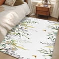 thumbnail image 4 of Eucalyptus Area Rugs 3'x5', Washable Small Throw Rugs for Living Room Bedroom, Sage Green Botanical Weeping Leaf Indoor Outdoor Rug Non-Slip Low Pile Carpet Runner Reversible Floor Mats, 4 of 8