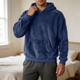 thumbnail image 5 of HOMADLES Men's Fleece Lined Hoodies for Men Winter Warm Long Sleeve Pullover Hoodie Loose Fit Casual Hoodies Sweatshirt Navy Size 3XL, 5 of 8