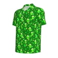 thumbnail image 2 of Rocae St Patrick's Day2 for Men's Short Sleeve Polo Shirt, Quick Drying Performance Moisture Wicking Sports Men's Golf Shirt X-Large, 2 of 9