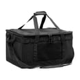 thumbnail image 1 of Bolsa de almacenamiento para acampar, bolsas de viaje, 60 l, arnés ajustable, bolso de mano, bolso utilitario. Negro, 1 of 9
