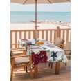 thumbnail image 2 of Outdoor Tablecloth with Umbrella Hole for Patio/Picnic/Party/Camping, 4th of July Waterproof Table Cloth Rectangle Table Cover Washable, Independence Day American Star Roses Floral (60"x 84"), 2 of 9