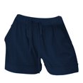thumbnail image 4 of Blue Women's Shorts, Linen Shorts For Women Casual Summer Shorts Plus Size High Waisted Loose Fit Drawstring Short Pants With Pockets,Women's Shorts L, 4 of 4