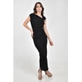thumbnail image 5 of Vestido drapeado con broche Roman Fashion /Juvenil, 14736 (Negro) negro M, 5 of 5