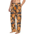 thumbnail image 2 of Daiia Various Oranges Men's Sleep Pant with Pockets and Drawstring,Pajama Pants-Medium, 2 of 9