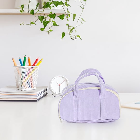 Weloille Trousse à Crayons Petite en Velours Simple et Multifonctionnelle de Couleur Unie 1 Pce, Organisateur Portable et de Papeterie, pour un Usage Quotidien