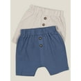 thumbnail image 4 of Little Star 100% Organic Cotton 2-Pack Baby Boy Knit Shorts, 4 of 10