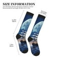 thumbnail image 2 of Lsque Moonlit Night Sea Sailboat Pattern Sport Compression Socks for Men & Women 15-20 mmHg Knee High Nurse Pregnant Running Medical and Travel Athletic, 2 of 6