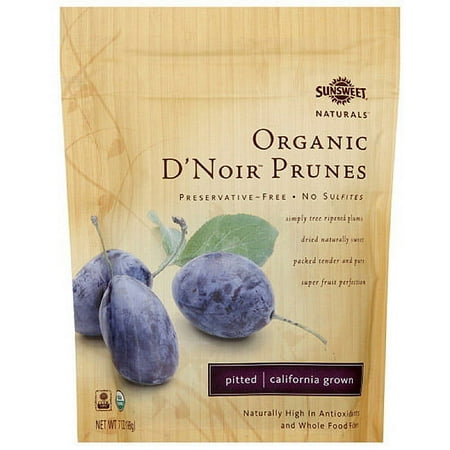 Sunsweet Organic Pitted Prunes, 7 oz (Pack of 12)