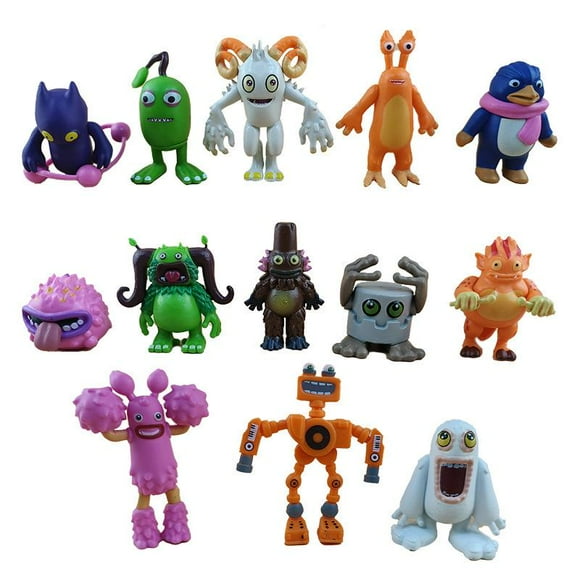 My Singing Monsters Toys, 13Pcs Mini Singing Monsters Action Figures Playset, Wubbox Noggin Toe Jammer Cute Birthday Party Decoration Gifts Gift for Boys & Girls 6+Years Old