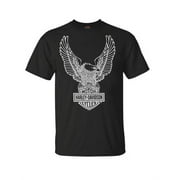 Men's T-Shirt Eagle Graphic Short Sleeve Tee Black Tee 30296656, Harley Davidson
