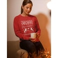 thumbnail image 3 of Believe In Unicorns - Magical Ugly Christmas Sweater Women's Sweatshirt XX-Large Red, 3 of 5
