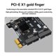 thumbnail image 4 of Tarjeta de Expansión PCI-e A USB 3.0 de 5 Gbps, Tarjeta PCI Express con Conector de 19/20 Pines para Adaptador de Montaje en Panel Frontal Tipo C., 4 of 8
