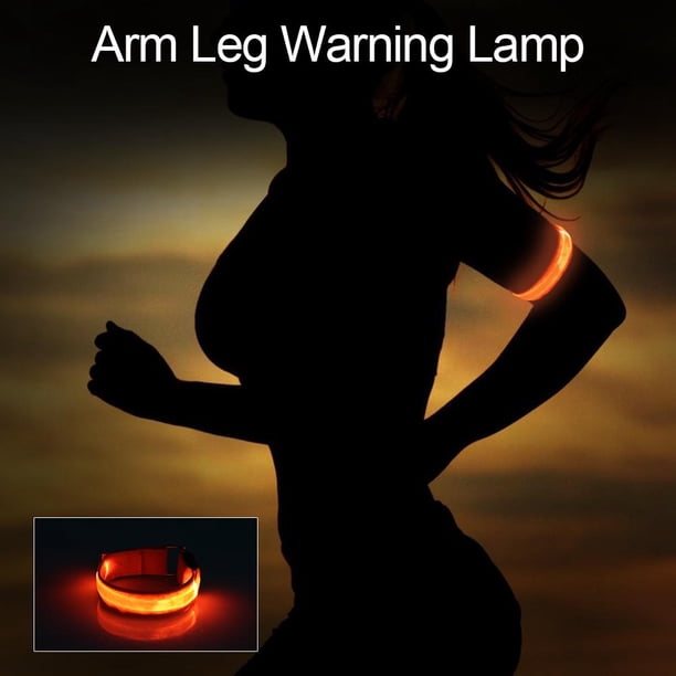 Deportes al aire libre Night Running Light Jogging LED Brazo Pierna Lámpara de advertencia (Naranja)