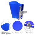 thumbnail image 4 of Uxcell Abrazadera de Taza de Silicona 12 Oz 3D Sublimación Fijación de Envoltura de Taza para Máquina de Transferencia de Calor, Azul, 4 of 6