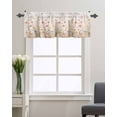 thumbnail image 3 of Curtain Valance for WindowsPastoral Style Wildflower Field Kitchen Valances Rod Pocket Short Curtains,Blooming Floral Botanical Window Treatment Panel for Living Room Bathroom Bedroom, 3 of 8