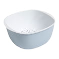 thumbnail image 1 of Matsuzay Colador blanco no tóxico para lavar verduras de forma segura y saludable, cesta de cocina para lavar arroz Organizadores de utensilios de cocina Azul S, 1 of 6